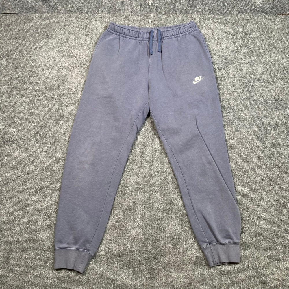 Nike Mens Sportswear Club Fleece Joggers Blue Purple Sweatpants Small BV2671-491